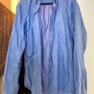 J. Crew blue casual shirt size L slim fit